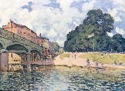 Alfred Sisley Bridge at Hampton Court, oil on canvas